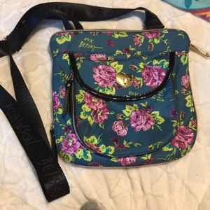 Betsey Johnson cross-body floral bag